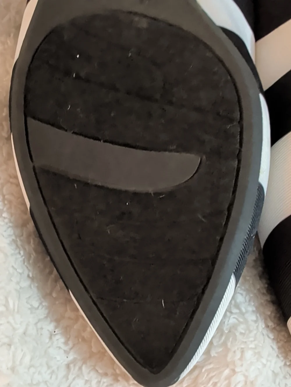 NIB Christian Siriano for Payless Gigi Striped Pointed Toe Flats - Size 7.5